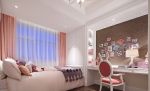 现代卧室粉色窗帘装修效果图大全2023图片