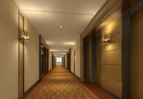 宾馆走廊效果图 现代宾馆装修图集锦