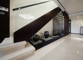新中式别墅设计 楼梯间效果图