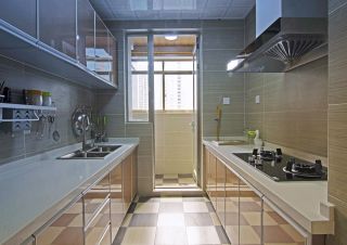 新中式别墅设计厨房橱柜装修效果图片