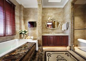 欧式二层别墅 卫生间浴室装修图