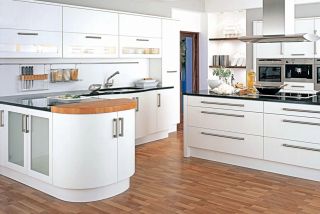 2023现代别墅家庭厨房橱柜装修效果图片