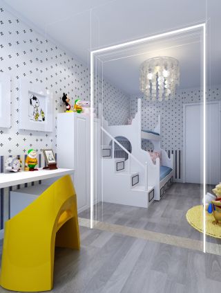 2023地中海小公寓高低床装修效果图片