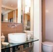 现代小居室卫生间洗手池装修效果图片