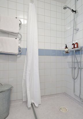 家庭小型卫生间室内浴帘设计效果图片大全