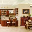 2023美式家装整体厨房颜色装修效果图片
