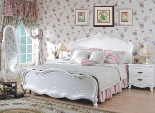 欧式田园风格温馨女生卧室设计效果图