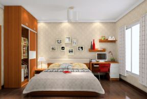 小卧室创意 床头背景墙装修效果图片