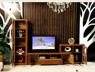 现代中式客厅电视柜效果图片