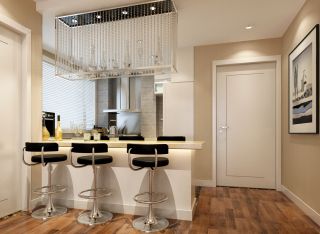 现代简约小面积厨房设计家具风格效果图片