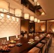 日式风格餐厅餐桌装修效果图