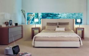 长型卧室背景墙设计效果图片