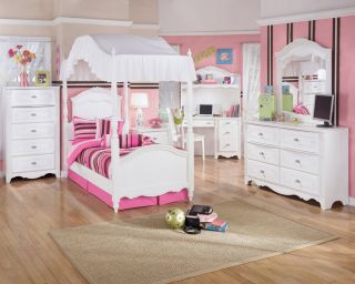 现代风格女孩儿童房单人床装修效果图片