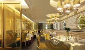 豪华欧式餐厅 现代欧式风格效果图