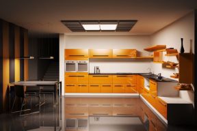 80后厨房橱柜设计效果图图片