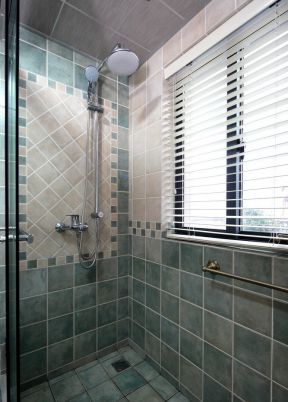 美式乡村风格样板房 淋浴房装修效果图片