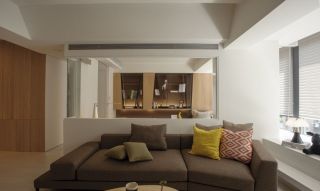 现代简约客厅室内颜色搭配效果图片2023