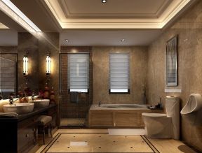 欧式浴室 室内卫生间设计 
