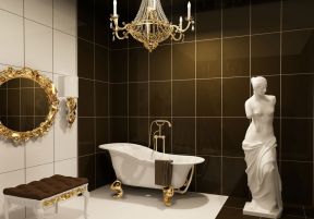 欧式浴室 浴缸装修效果图片