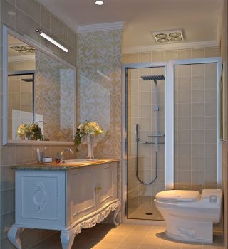 欧式浴室柜装修效果图片