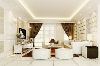 2023欧式家居室内沙发凳装修效果图片