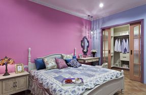 田园风格设计 卧室墙壁颜色效果图