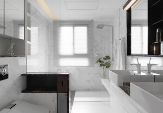 最新现代别墅设计卫生间地面瓷砖贴图