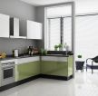 2023新式厨房绿色橱柜装修效果图片