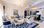 地中海风格设计客厅沙发摆放装修效果图片