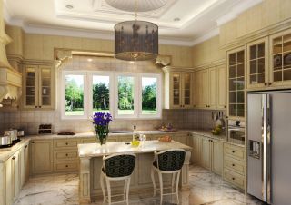 厨房古典橱柜设计装修图片2023