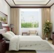 2023现代中式风格女生卧室布置装修效果图