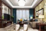 新中式别墅客厅窗帘设计欣赏