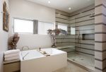 最新简约别墅室内装修卫生间浴缸效果图片