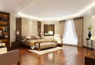 2023中式别墅设计女生卧室布置效果图大全