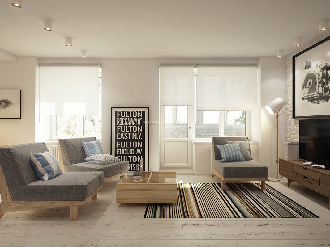 家装小户型客厅沙发摆放设计大全