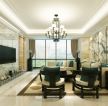 中式简约设计风格家具客厅装修效果图片