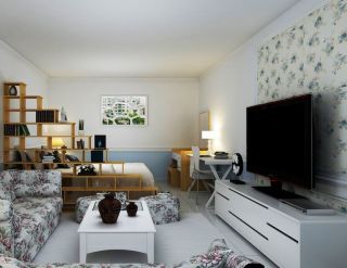小户型客厅家装设计简易电视柜