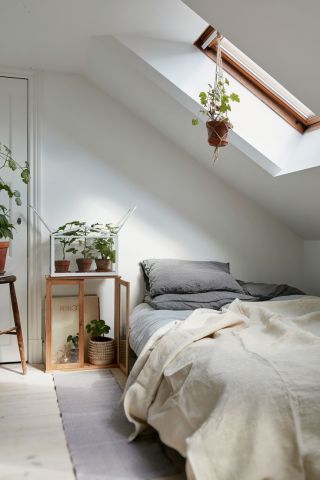 小型阁楼简约卧室设计效果图图片