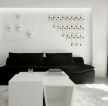 小户型家装客厅黑白设计装修效果图片