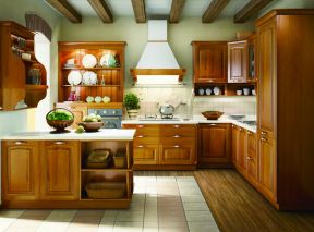 2023美式室内设计家庭厨房整体橱柜图片