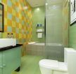 卫生间样板房浴室玻璃隔断设计效果图