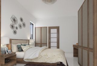 中式田园风格家装卧室设计效果图片