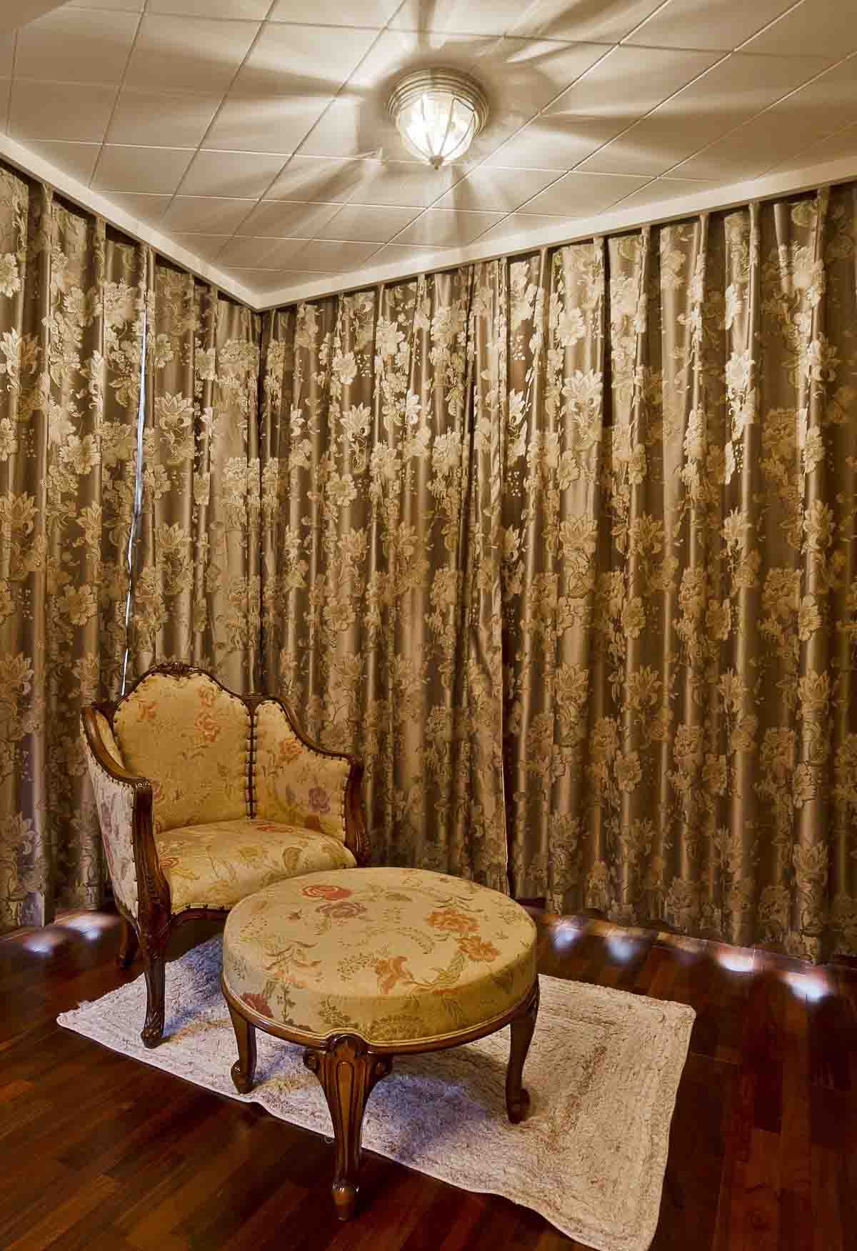 别墅室内窗帘设计装修图片2017