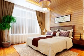 宜家家居卧室设计现代中式元素图案效果图片