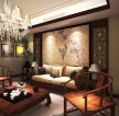 中式风格客厅设计沙发背景墙装饰