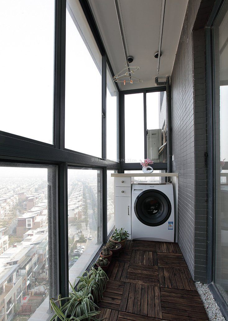 阳台洗衣机家装设计装修效果图片