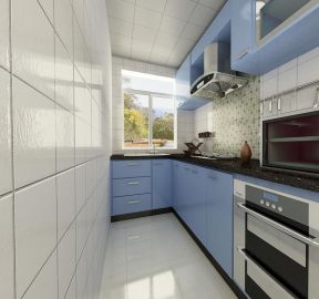 40平米小户型厨房 白色瓷砖贴图