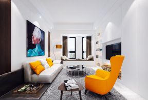 混搭小户型家居设计客厅沙发椅子装修效果图片