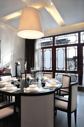 家庭中式餐厅设计元素效果图集