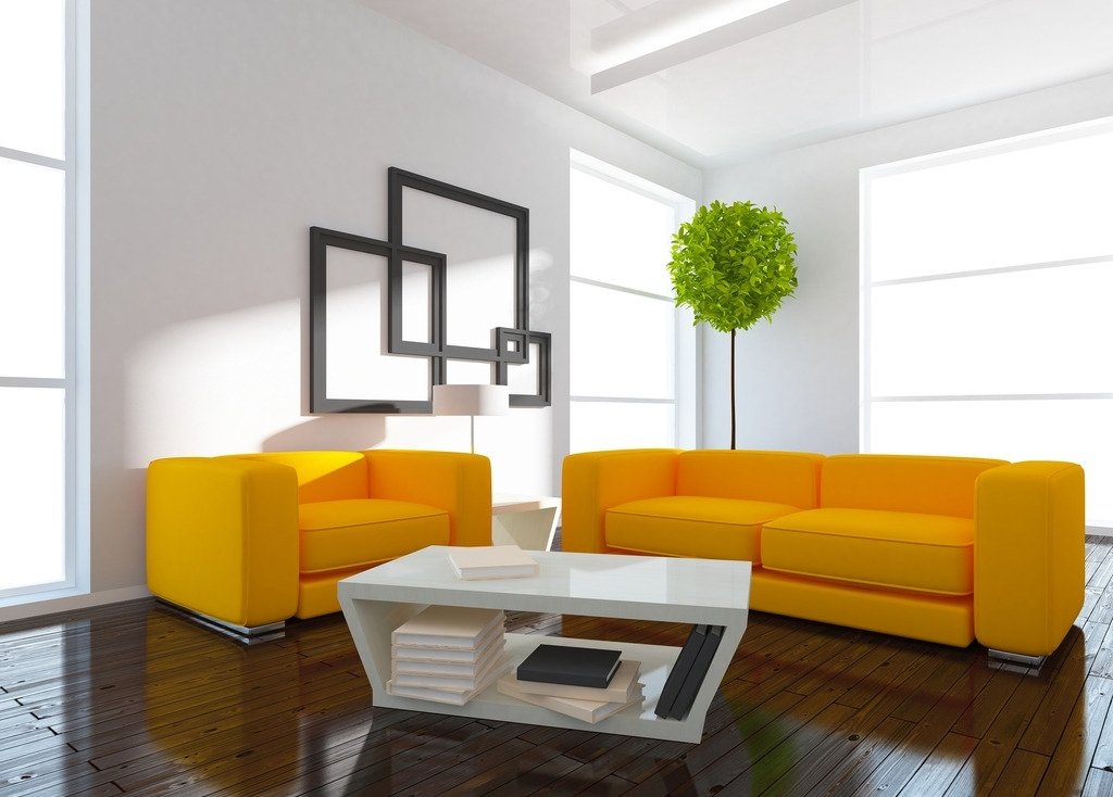 现代简约风格客厅家具室内装饰设计效果图展示